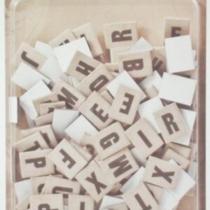 Tim Holtz® Idea-ology™ Paperie - Alpha Chips: Elementary