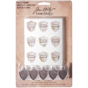 Tim Holtz® Idea-ology™ Shield Charms