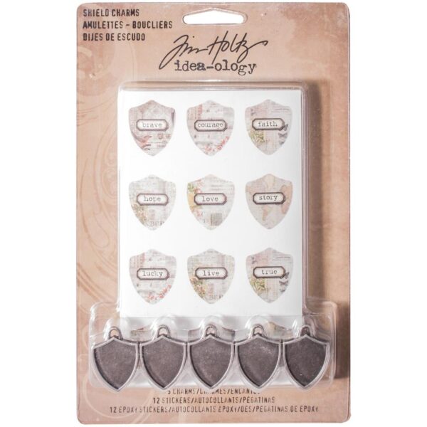 Tim Holtz® Idea-ology™ Shield Charms