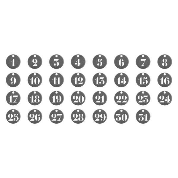 Tim Holtz® Idea-ology™ Embellishments - Number Tokens