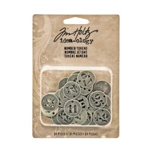 Tim Holtz® Idea-ology™ Embellishments - Number Tokens