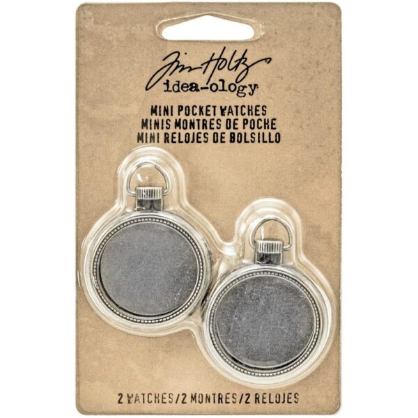 Tim Holtz® Idea-ology™ Findings - Mini Pocket Watches