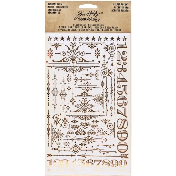 Tim Holtz® Idea-ology™ Paperie - Remnant Rubs: Gilded Accents