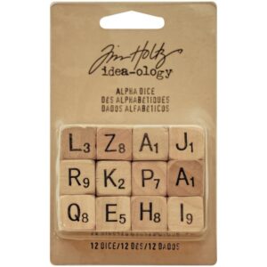 Tim Holtz® Idea-ology™ Findings - Alpha Dice