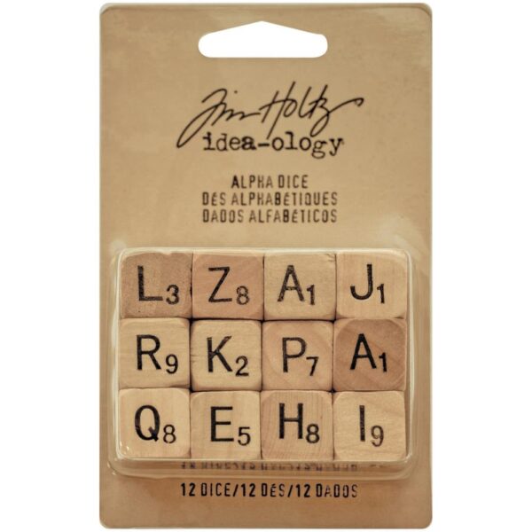 Tim Holtz® Idea-ology™ Findings - Alpha Dice