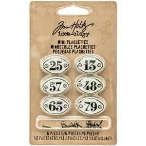 Tim Holtz® Idea-ology™ Findings - Mini Plaquettes
