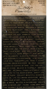 Tim Holtz® Idea-ology™ Paperie - Metallic Stickers: Quotations