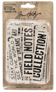 Tim Holtz® Idea-ology™ Paperie - Quote Chips