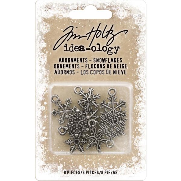 Tim Holtz® Idea-ology™ Adornments - Snowflakes