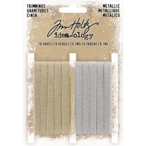 Tim Holtz® Idea-ology™ Adornments - Metallic Trimmings