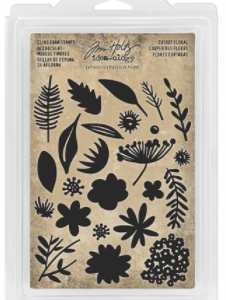 Tim Holtz® Idea-ology™ Cling Foam Stamps: Cutout Floral