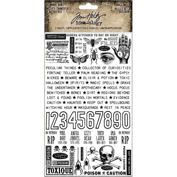 Tim Holtz® Idea-ology™ Paperie - Remnant Rubs: Halloween