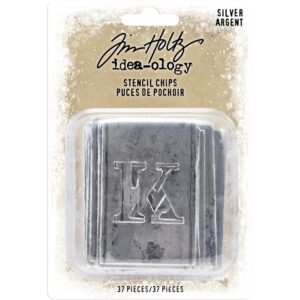 Tim Holtz® Idea-ology™ Paperie - Silver Stencil Chips