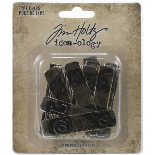 Tim Holtz® Idea-ology™ Embellishments - Type Chips