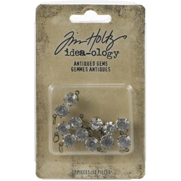 Tim Holtz® Idea-ology™ Embellishments - Antiqued Gems