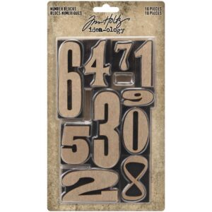 Tim Holtz® Idea-ology™ Embellishments - Number Blocks