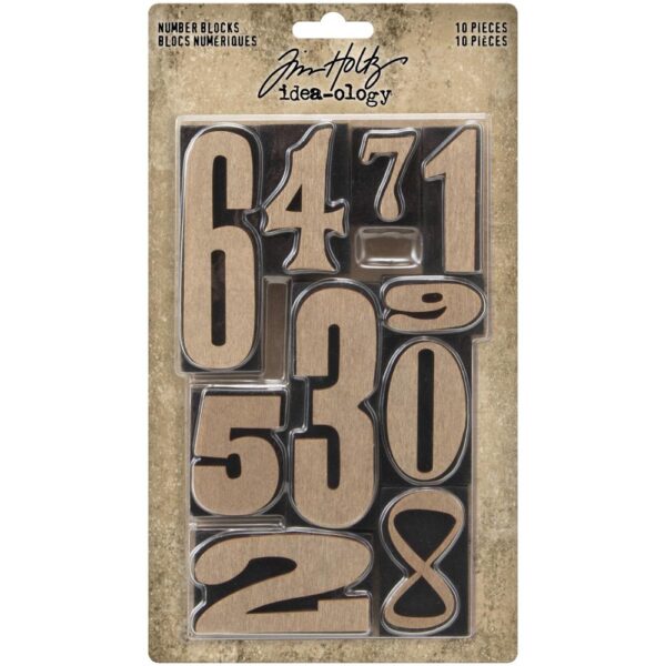 Tim Holtz® Idea-ology™ Embellishments - Number Blocks