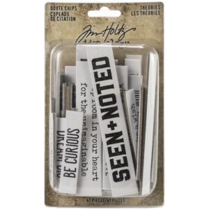 Tim Holtz® Idea-ology™ Paperie - Quote Chips Theories