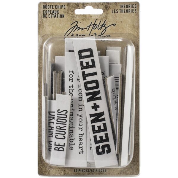 Tim Holtz® Idea-ology™ Paperie - Quote Chips Theories