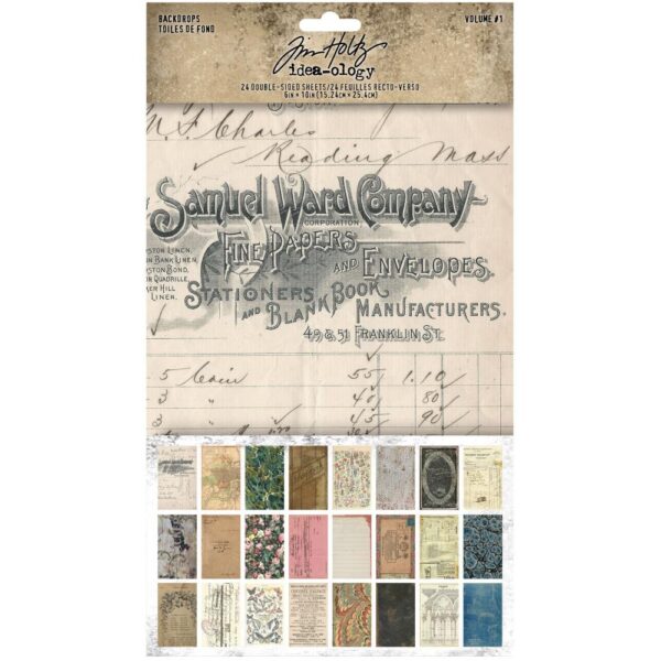 Tim Holtz® Idea-ology™ Paperie - Backdrops Volume 1