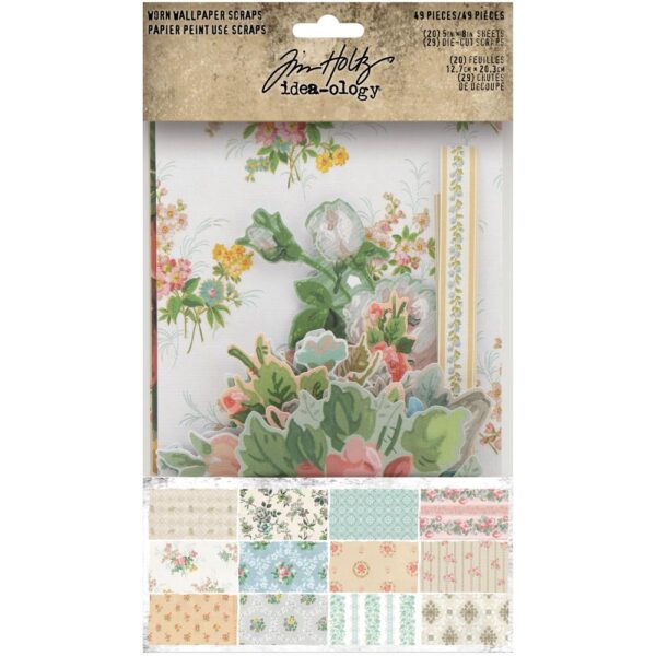 Tim Holtz® Idea-ology™ Paperie - Worn Wallpaper Scraps
