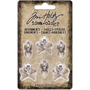 Tim Holtz® Idea-ology™ Findings - Skulls & Spiders