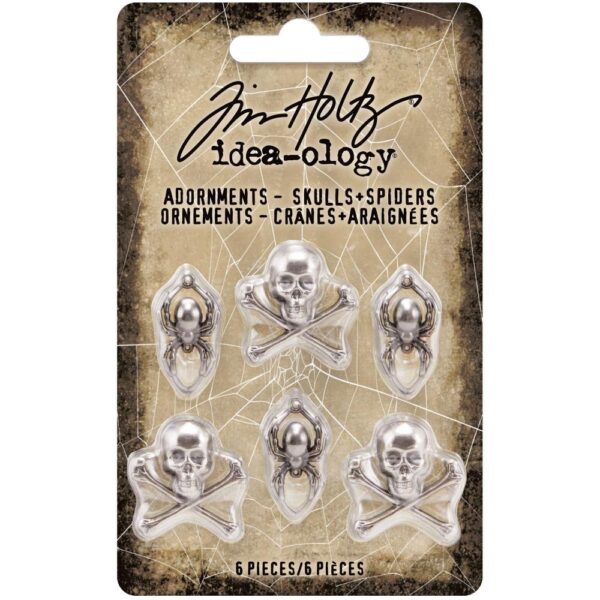 Tim Holtz® Idea-ology™ Findings - Skulls & Spiders