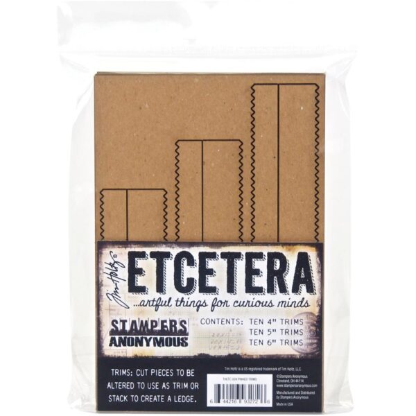 Tim Holtz® Stampers Anonymous Etcetera Pinking Trim Thickboards THETC-009