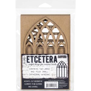 Tim Holtz® Stampers Anonymous Etcetera Cathedral Windows Thickboards THETC-015