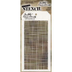 Tim Holtz® Stampers Anonymous Layering Stencils -- Linen THS061