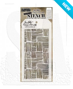 Tim Holtz® Stampers Anonymous Layering Stencils -- Thatched THS104