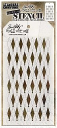 Tim Holtz® Stampers Anonymous Layering Stencils -- Shifter Diamonds THS110
