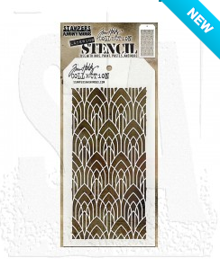 Tim Holtz® Stampers Anonymous Layering Stencils -- Deco Arch THS147