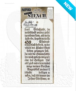 Tim Holtz® Stampers Anonymous Layering Stencils -- Script THS149