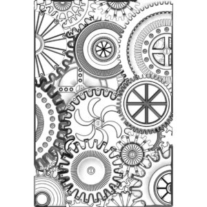 Tim Holtz® Alterations | 3-D Texture Fades™ Embossing Folder - Mini Mechanics