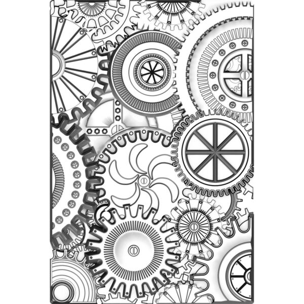 Tim Holtz® Alterations | 3-D Texture Fades™ Embossing Folder - Mini Mechanics