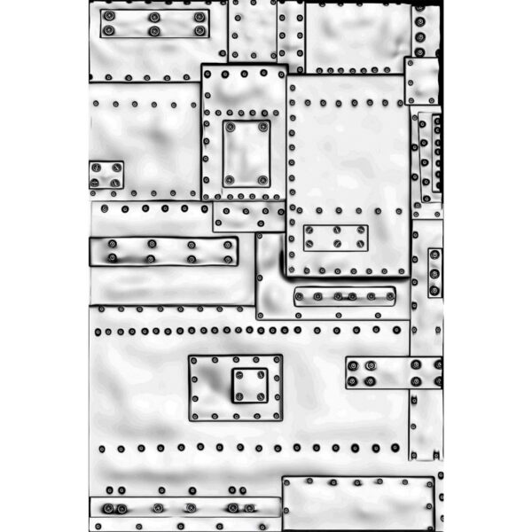 Tim Holtz® Alterations | 3-D Texture Fades™ Embossing Folder - Mini Foundry