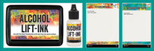 Tim Holtz® Alcohol Lift-Ink Pad & Reinker, 8" x 10" Alcohol Ink Yupo & Alcohol Ink Yupo Heavystock