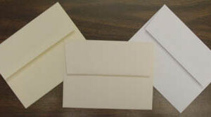 Announcement Envelopes
Left to Right: Premium Text Soft-White, Cougar Natural, Cougar White
