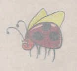 Chartham Shimmering Metallics (the ladybug was scanned underneath the vellum to demonstrate translucence)