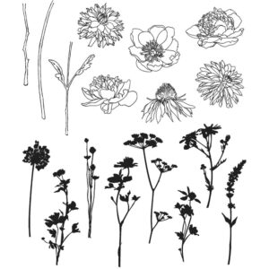 Tim Holtz® Stampers Anonymous Cling Mount Sets -- Mini Bouquet CMS269