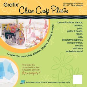 Grafix Clear Craft Plastic .020" (Heavy) - 12" x 12"