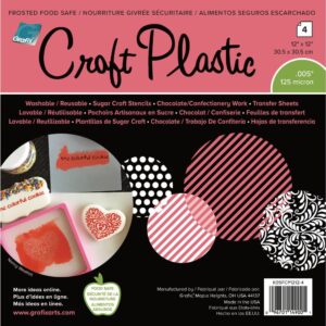 Grafix Frosted Food Safe Craft Plastic - 12" x 12"