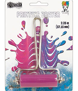 Ranger Gel Plate Printing Brayer - Small with Pink Roller