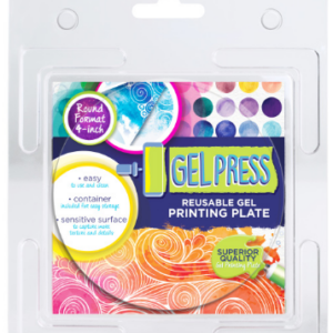 Gel Press 4" Round Reusable Gel Printing Plate