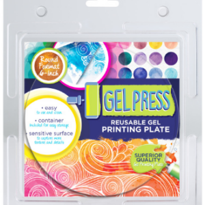 Gel Press 6" Round Reusable Gel Printing Plate
