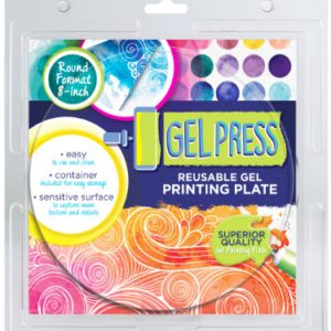 Gel Press 8" Round Reusable Gel Printing Plate