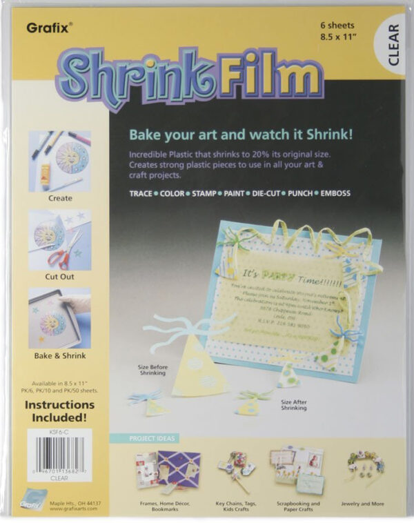 Grafix Regular Shrink Film -- Clear