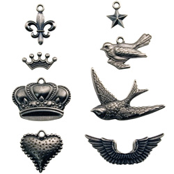 Tim Holtz® Idea-ology™ Adornments - Charm Pack