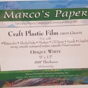 Grafix Opaque White Craft Plastic Film